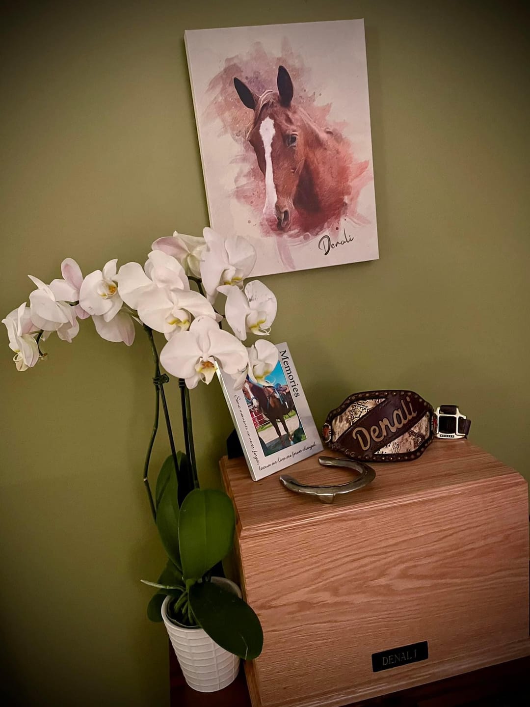 Customer photo review of Personalized Horse portrait