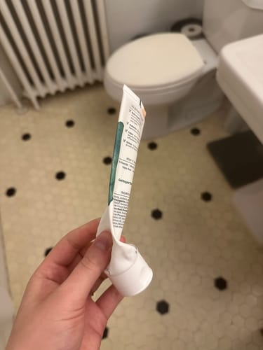 Customer photo review of Prebiotic Mineral Toothpaste with Hydroxyapatite