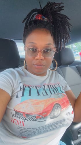 Customer photo review of Tension Free Loc Spiral Ties