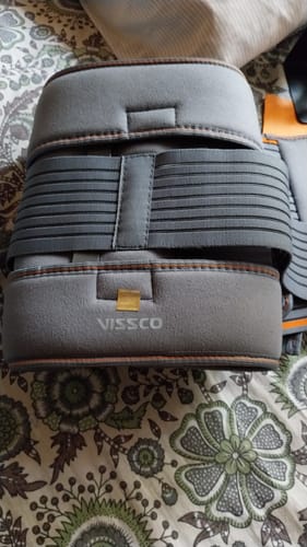 Customer photo review of Eco Frame Back Support | Provides Firm Support to the Lumbar Spine & Locks Movement (Grey)