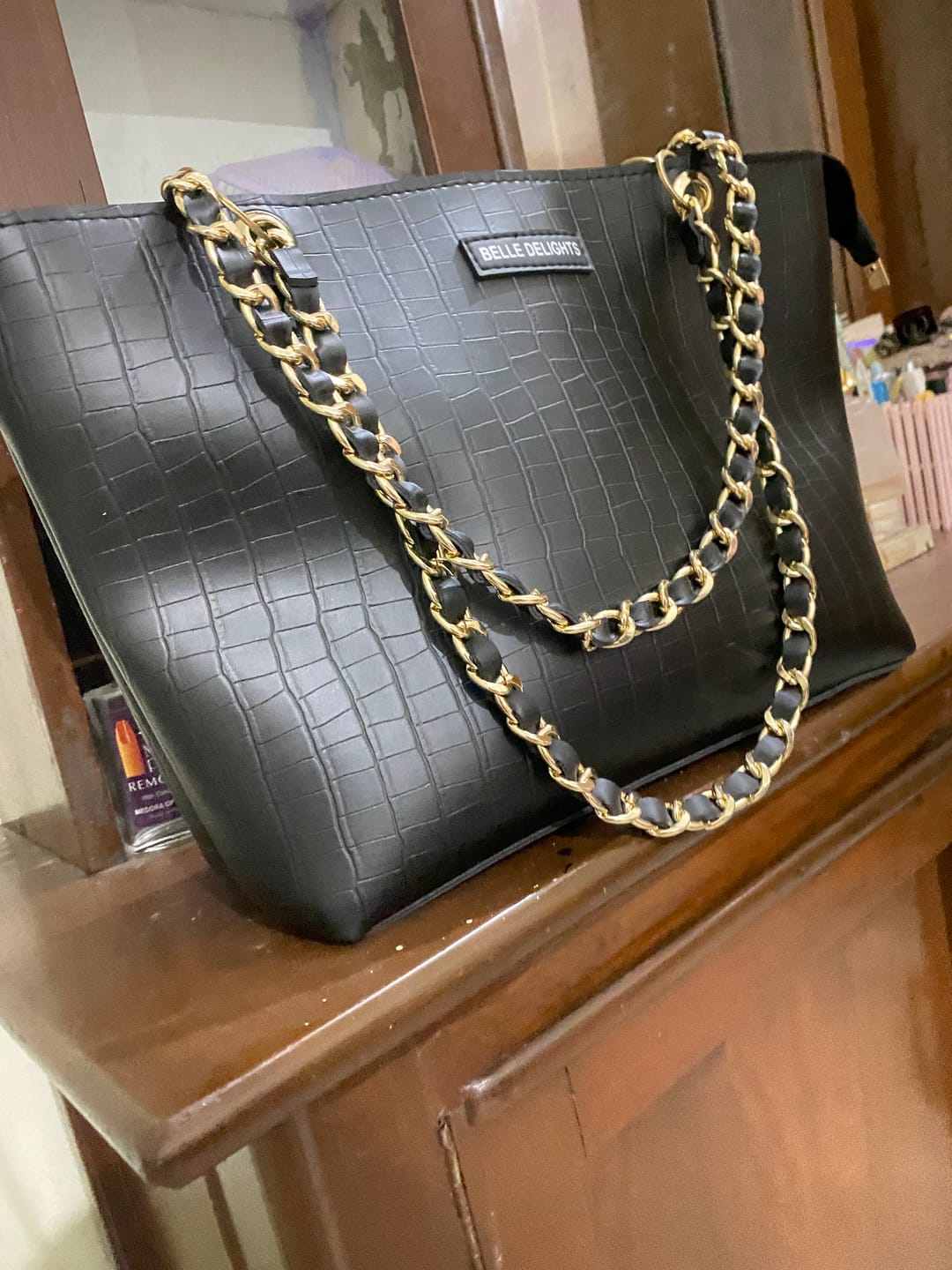 Customer photo review of Black New Wave Tote Bag ( Pre-order )