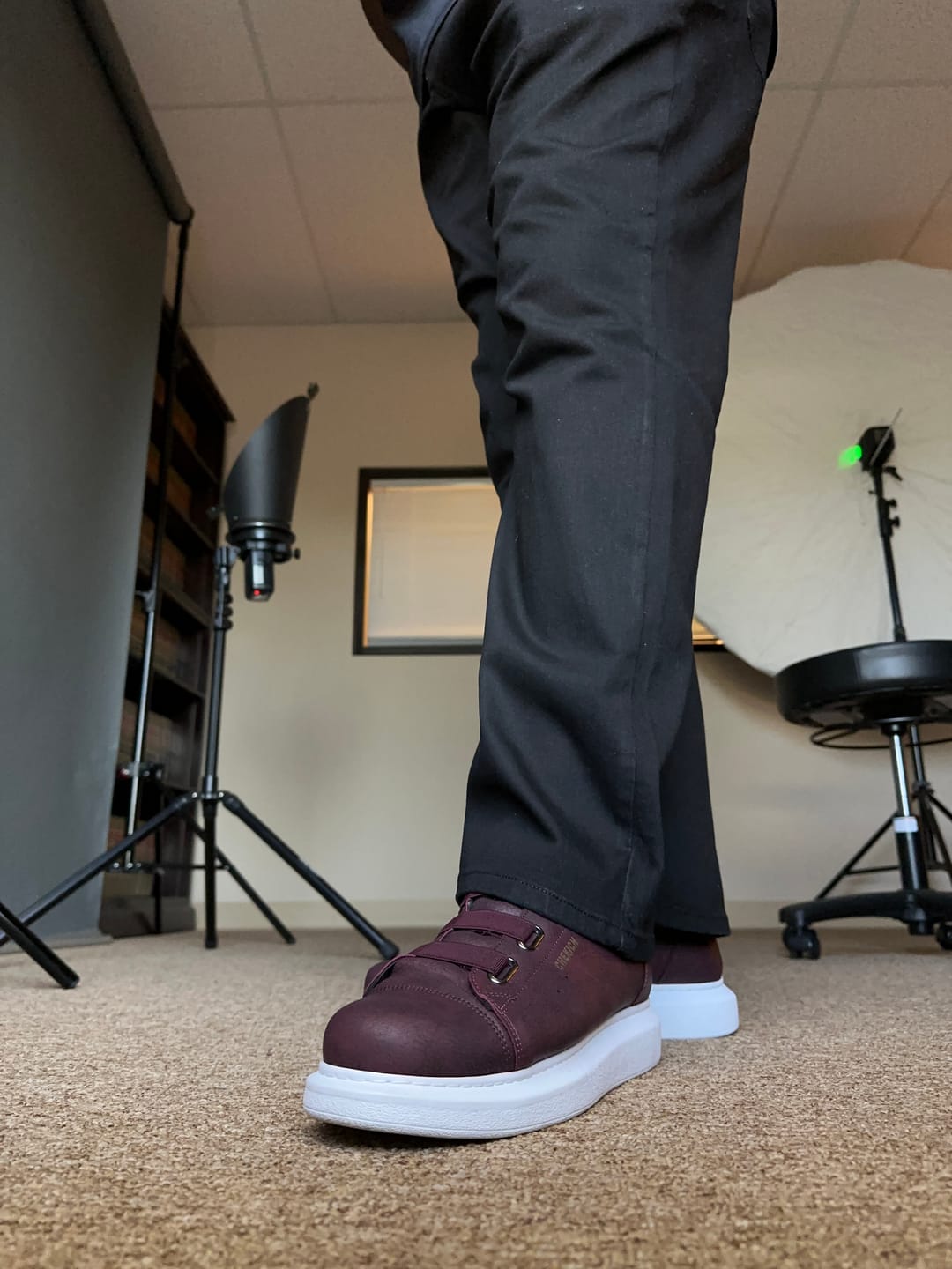 Customer photo review of Men's Luiz Bordeaux Brilliance