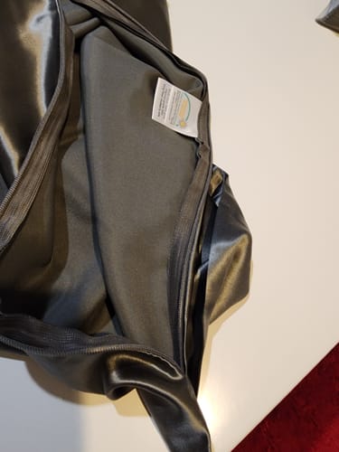 Customer photo review of Grey Silk Pillowcase- NZ Standard Size - Zip Closure
