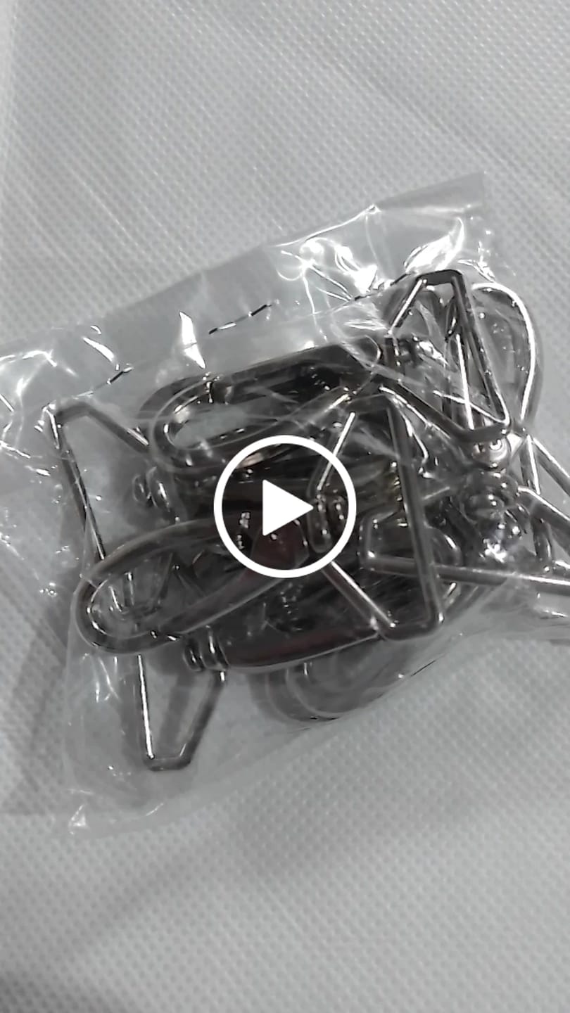 Customer video review of MOSQUETAO ZAMAK 1057/30MM NIQUELADO 10 PEÇAS