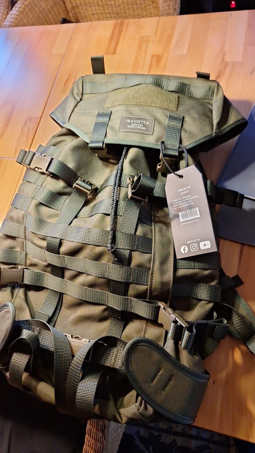 Customer photo review of Jääkäri M backpack