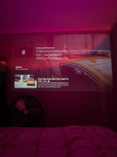 Customer photo review of MovieHub™ Ultra HD Projector + FREE Projector Screen