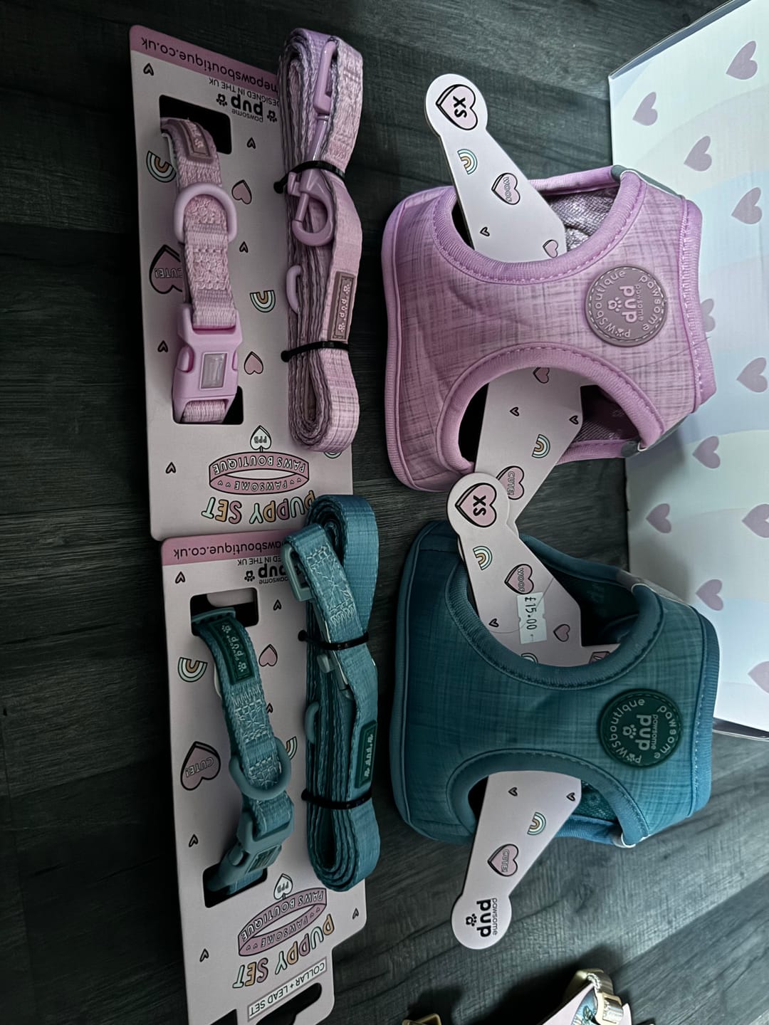 Customer photo review of Pawsome Pup Harness - Pink