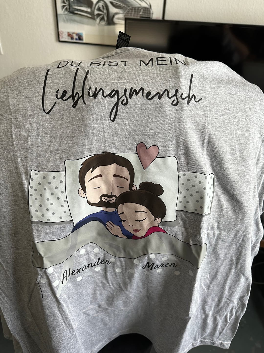 Customer photo review of Schlafmützen - Personalisiertes T-Shirt