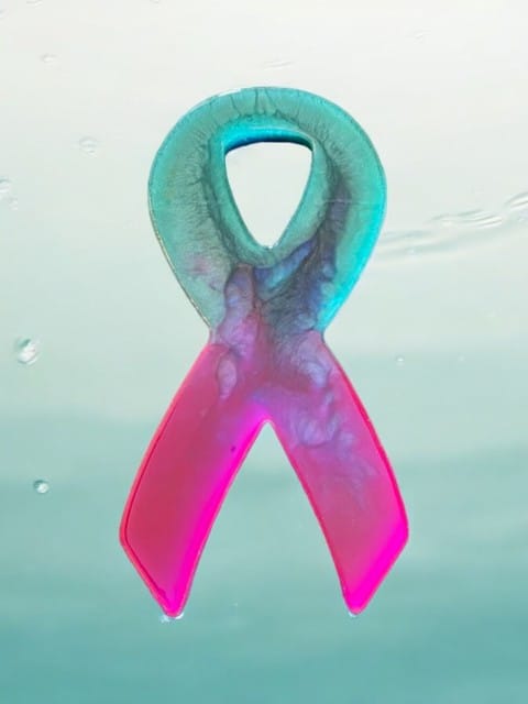 Customer photo review of 14x7x1" Awareness Ribbon Silicone Mold For Epoxy Resin
