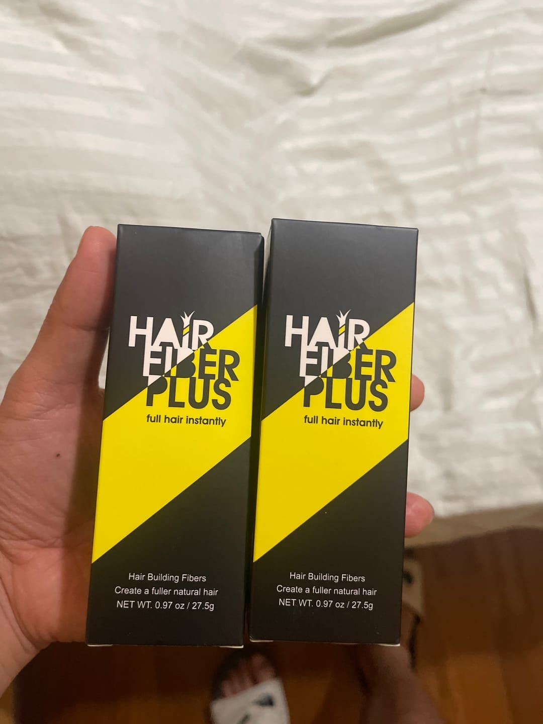 Customer photo review of Fibre copri Calvizie da 27.5gr  | Castano Scuro | 60 Giorni di applicazioni
