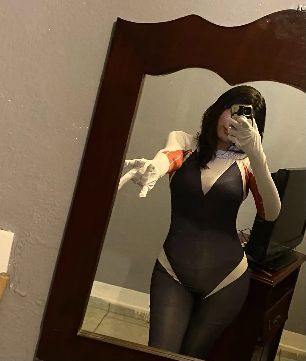 Customer photo review of Spider Gwen Costume Adult