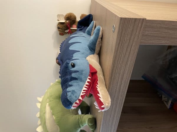 Customer photo review of Mosasaurus Soft Stuffed Plush Toy