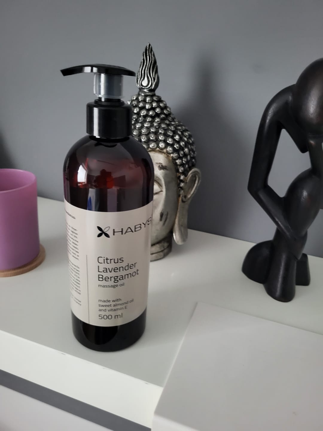 Customer photo review of Massageöl Reya Citrus Lavender Bergamot Habys