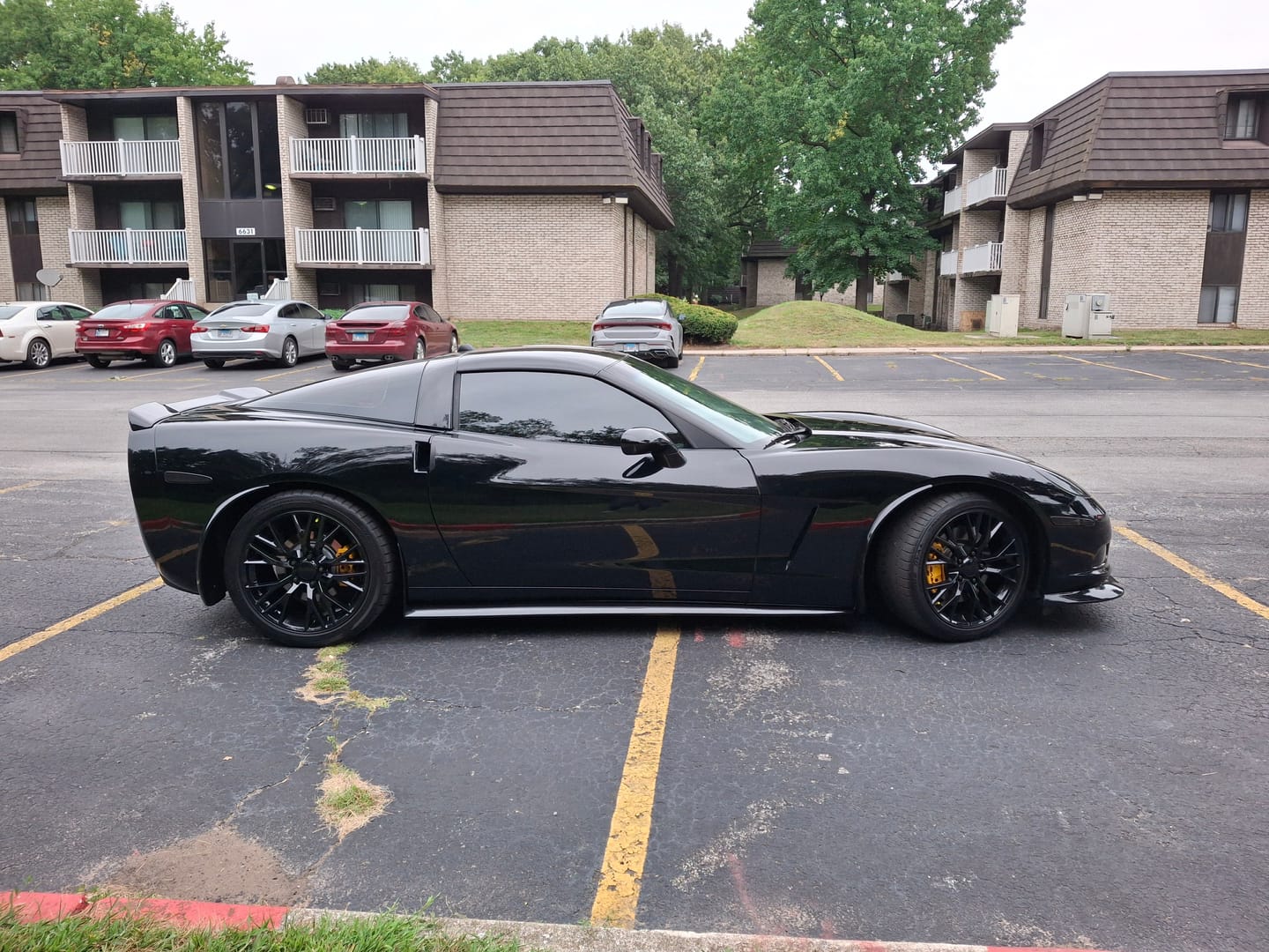 Customer photo review of Corvette C6 Base Extended Front Splitter Lip | ZR1 Conversion Package