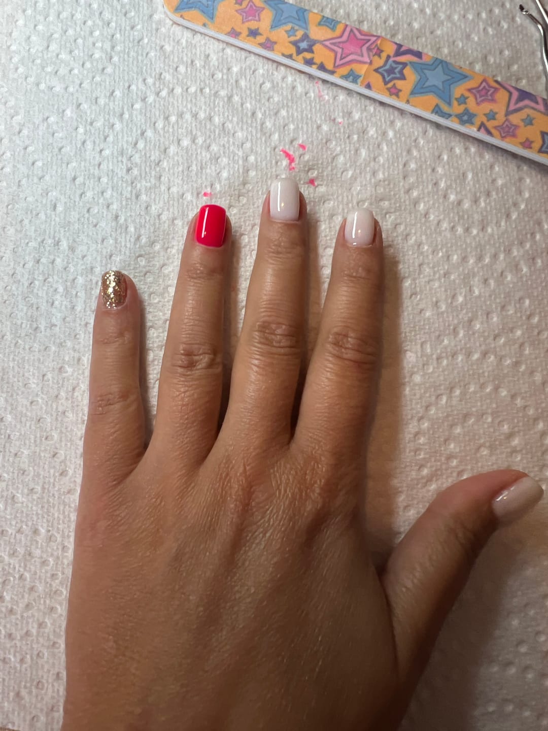 Customer photo review of Semilac One Step Gel Polish Bottle 5ml 251 Coconut Cream