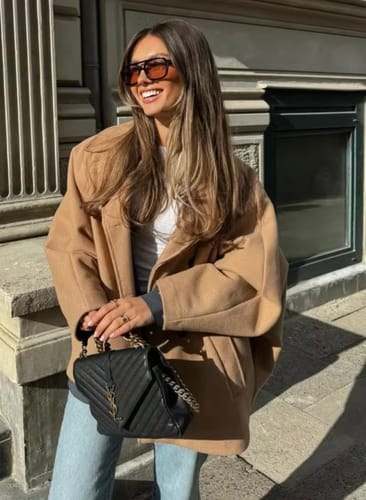 Customer photo review of Laura™ | Oversized Wool Coat