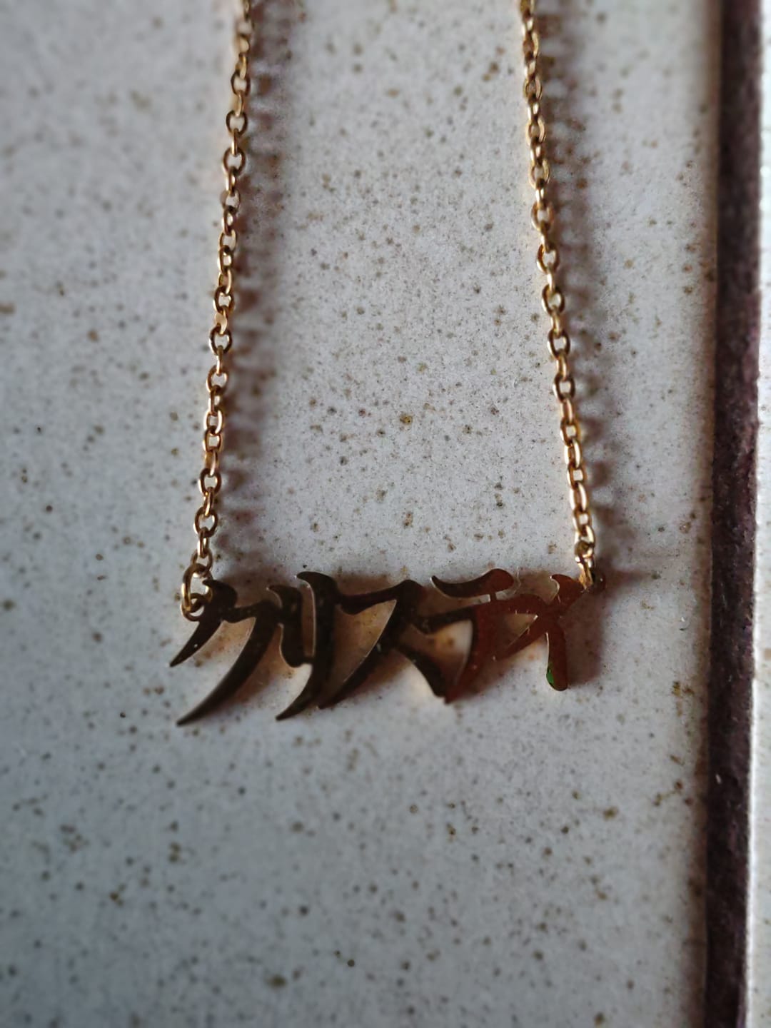 Customer photo review of Collier Nom Japonais Personnalisé