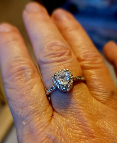 Customer photo review of Forever In My Heart Urn Ring