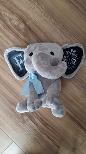 Customer photo review of Kuschel Elefant - Baby-Stofftier