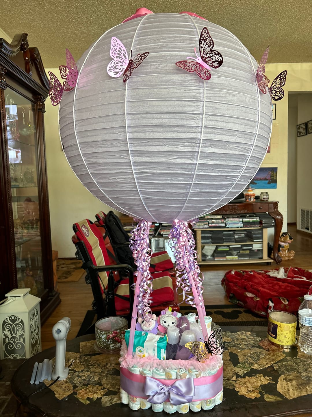 Customer photo review of 24" Lavender Round Paper Lantern, Even Ribbing, Chinese Hanging Wedding & Party Decoration