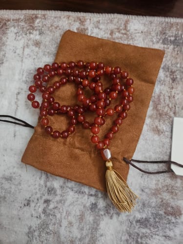 Customer photo review of Japa Mala de Cornalina: La Llama Ardiente de la Pasión y el Coraje
