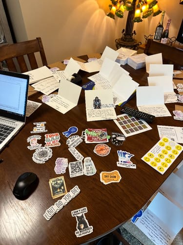 Customer photo review of It's Fine, I'm Fine, Everything is Fine Sticker