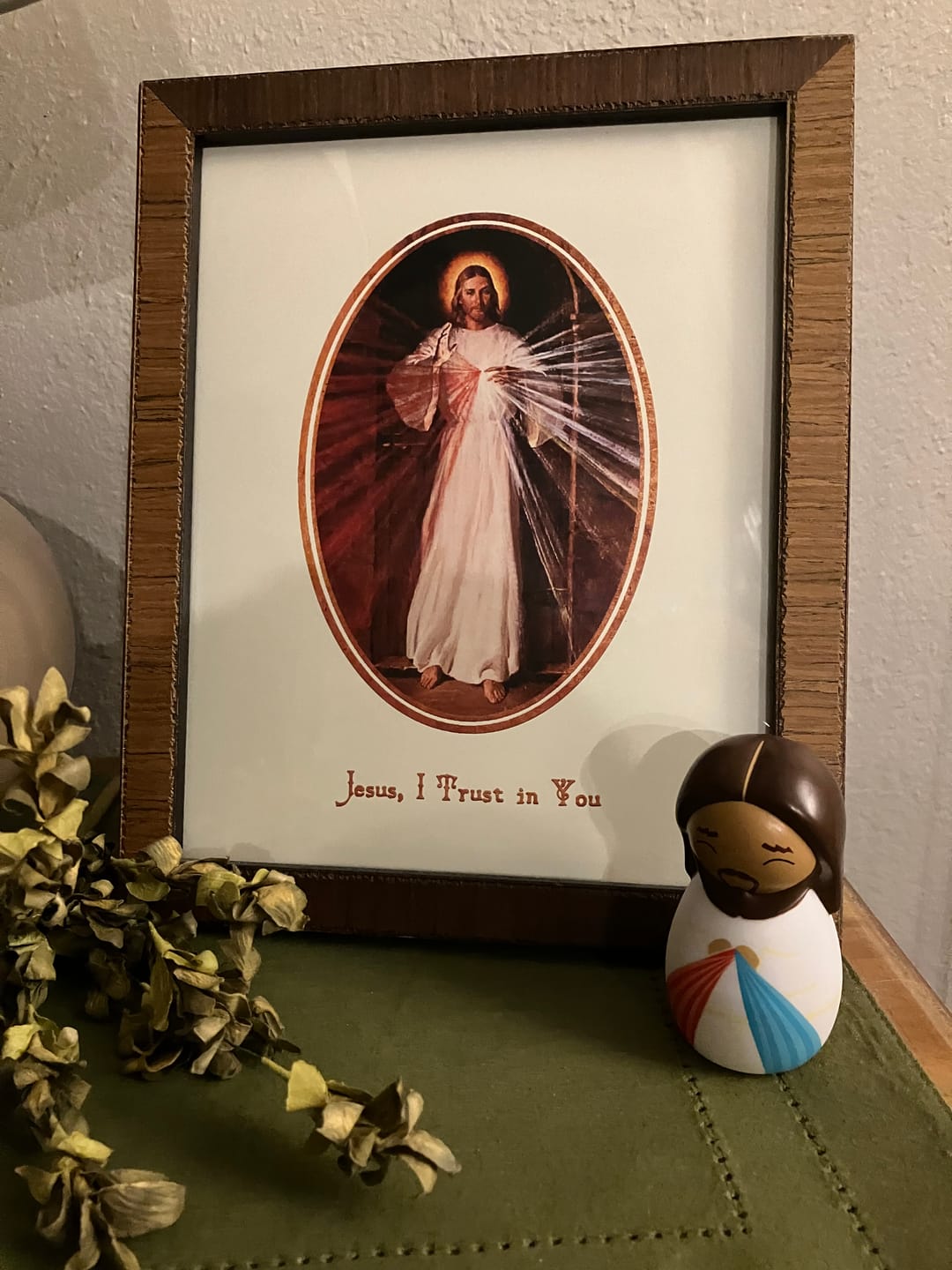 Customer photo review of Divine Mercy Jesus Shining Light Doll