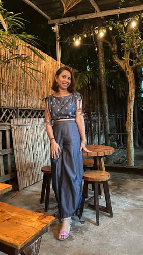 Customer photo review of Yale Blue Co-ord Set
