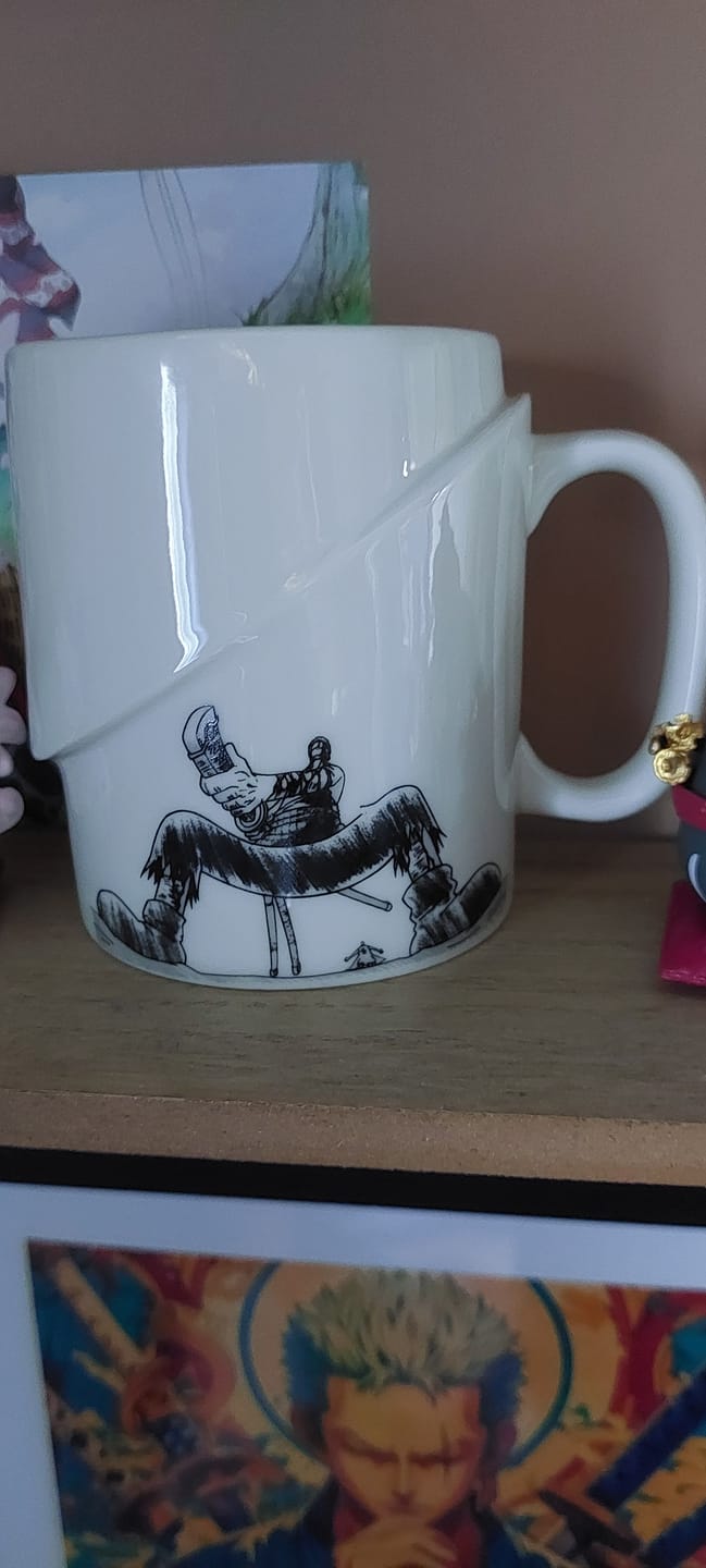 Customer photo review of Shishi Sonson Zoro Sliced In Half Mug