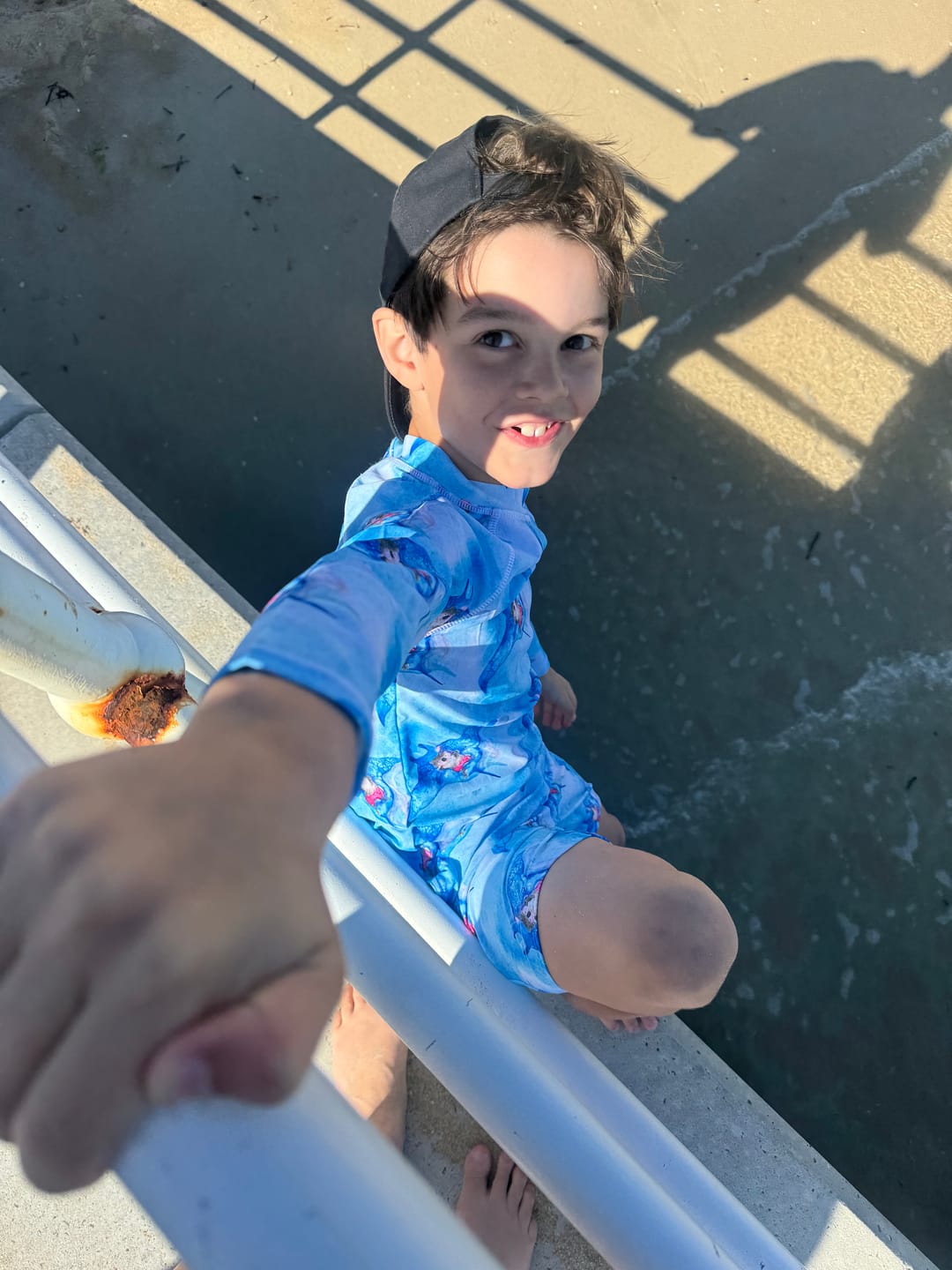 Customer photo review of Manta Ray Koala Kids' Rash Top