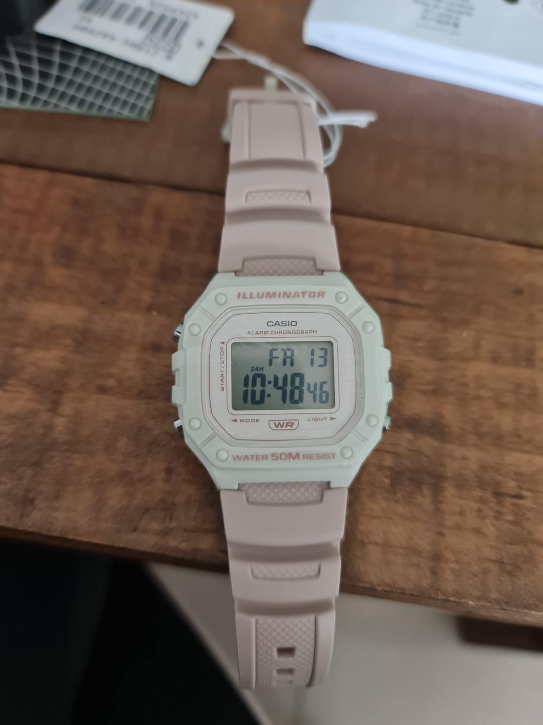 Customer photo review of Reloj Casio Vintage W-218HC-4A2VDF Rosado Suave