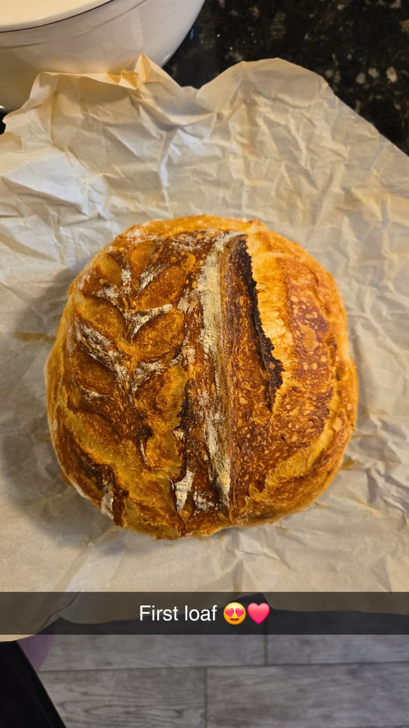 Customer photo review of Dehydrated Sourdough Starter Kit