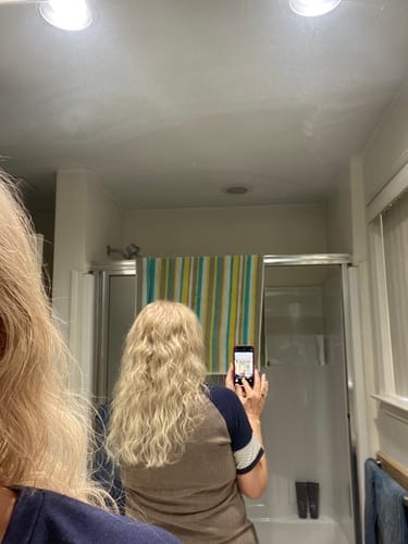 Customer photo review of Weightless Shampoo & Conditioner Refill