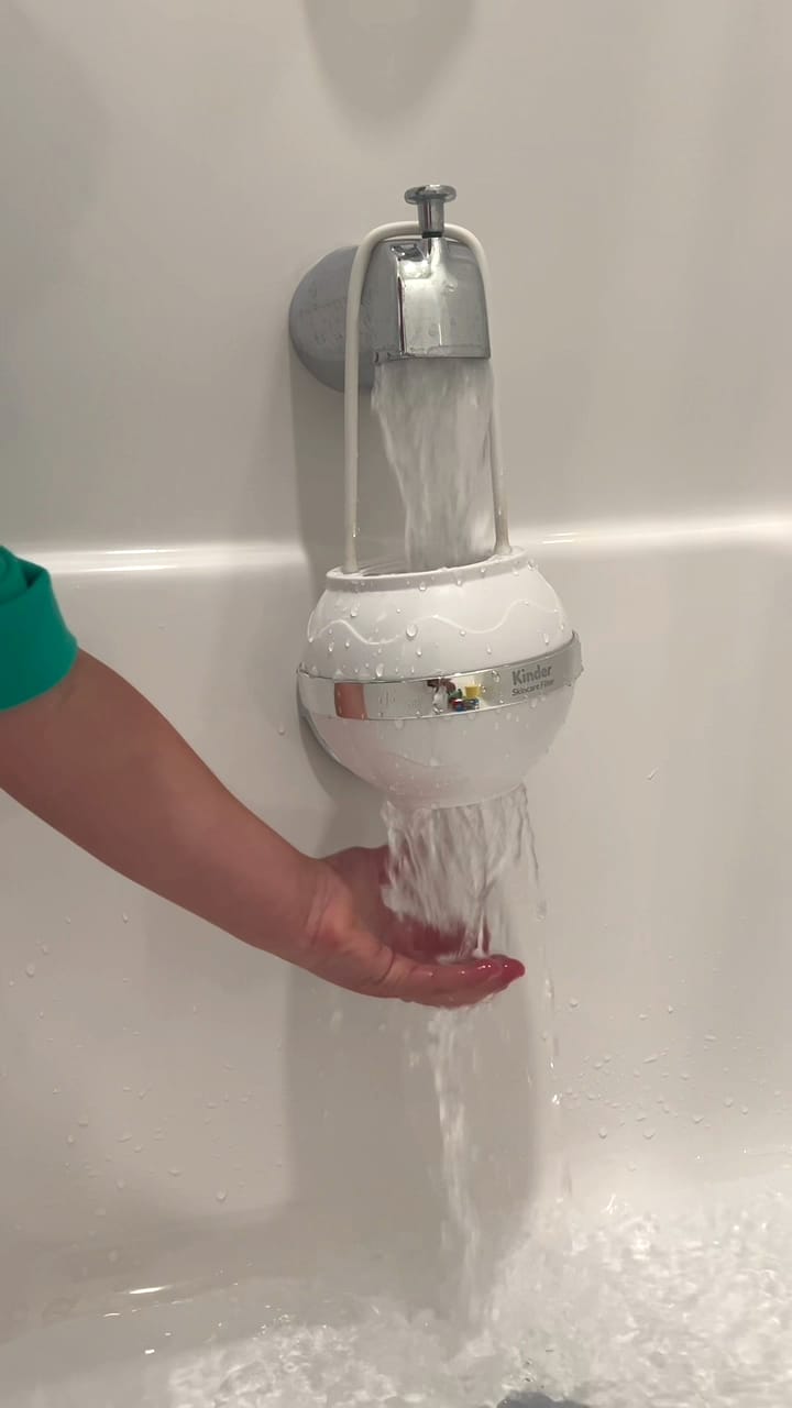 Customer photo review of Skincare Bath Filter by Kinder Filter