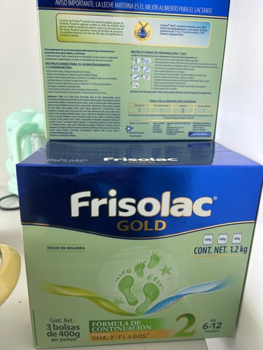 Customer photo review of Frisolac Gold 2 (6-12 Meses) 3 Pack 3.6 Kg