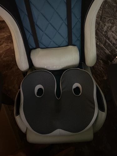 Customer photo review of Adjustable Memory Foam Sit Bone Relief Seat Cushion