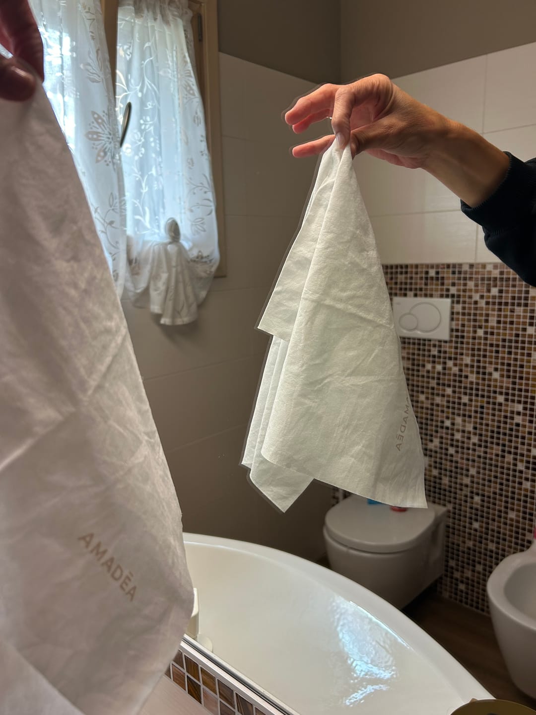 Customer photo review of Kit Vetri: Panno + Sapone Neutro