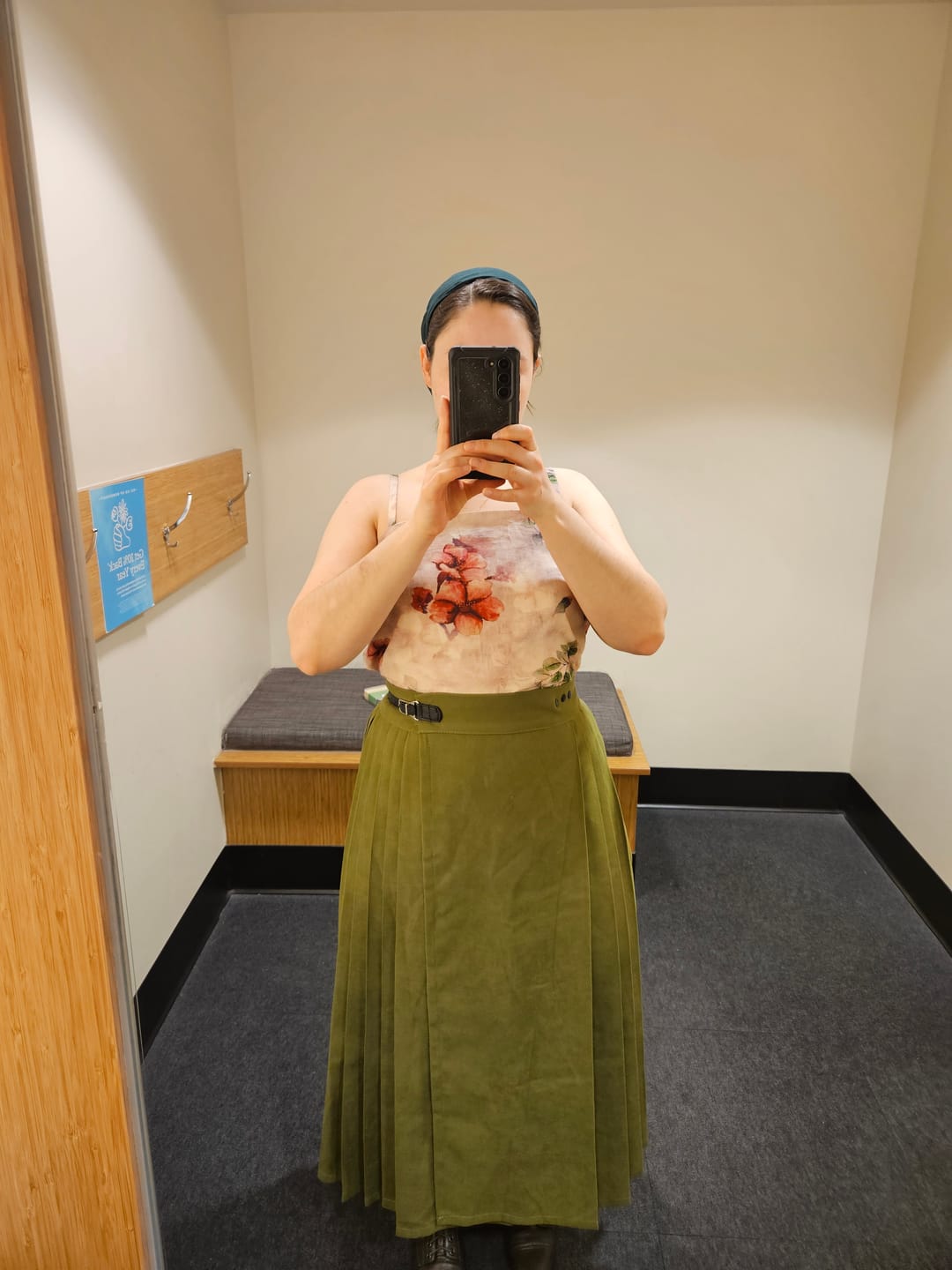Customer photo review of Momao Xiewen 磨毛斜纹 Brushed Twill Pocket Adjustable Modernized Mamian Skirt