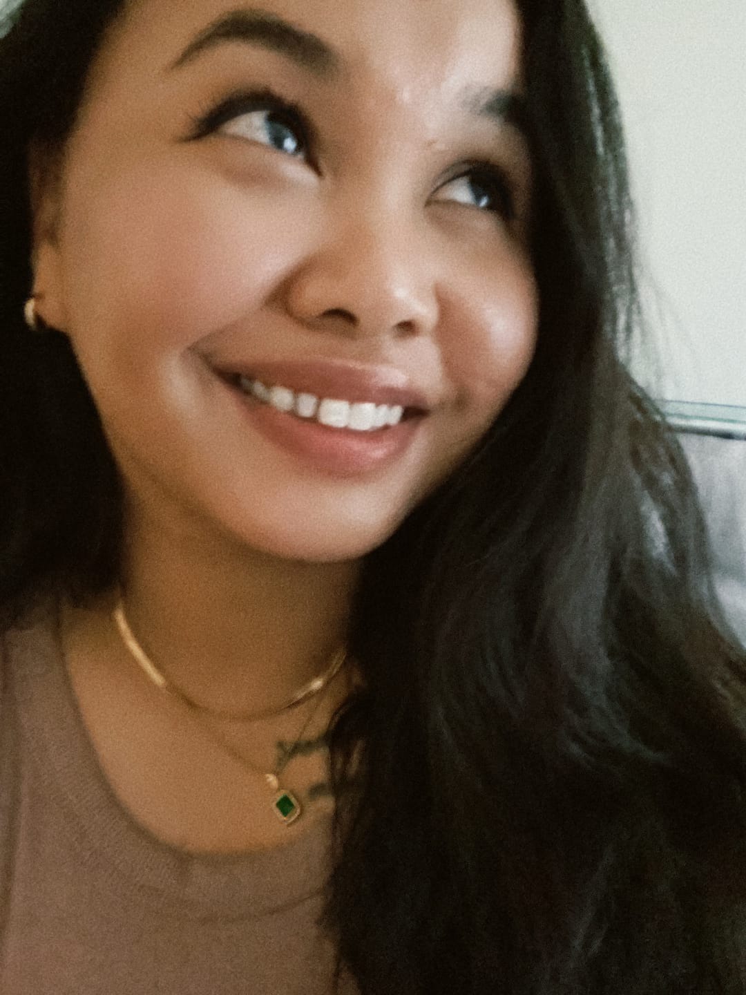 Customer photo review of Herringbone Necklace