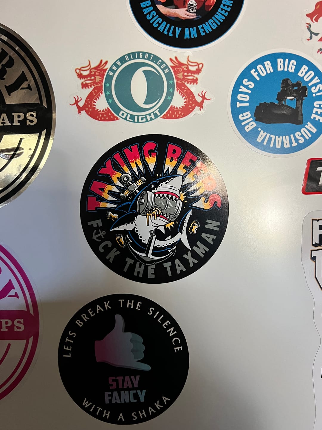 Customer photo review of TAXING BEERS Sticker