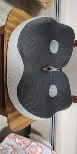 Customer photo review of Adjustable Memory Foam Sit Bone Relief Seat Cushion