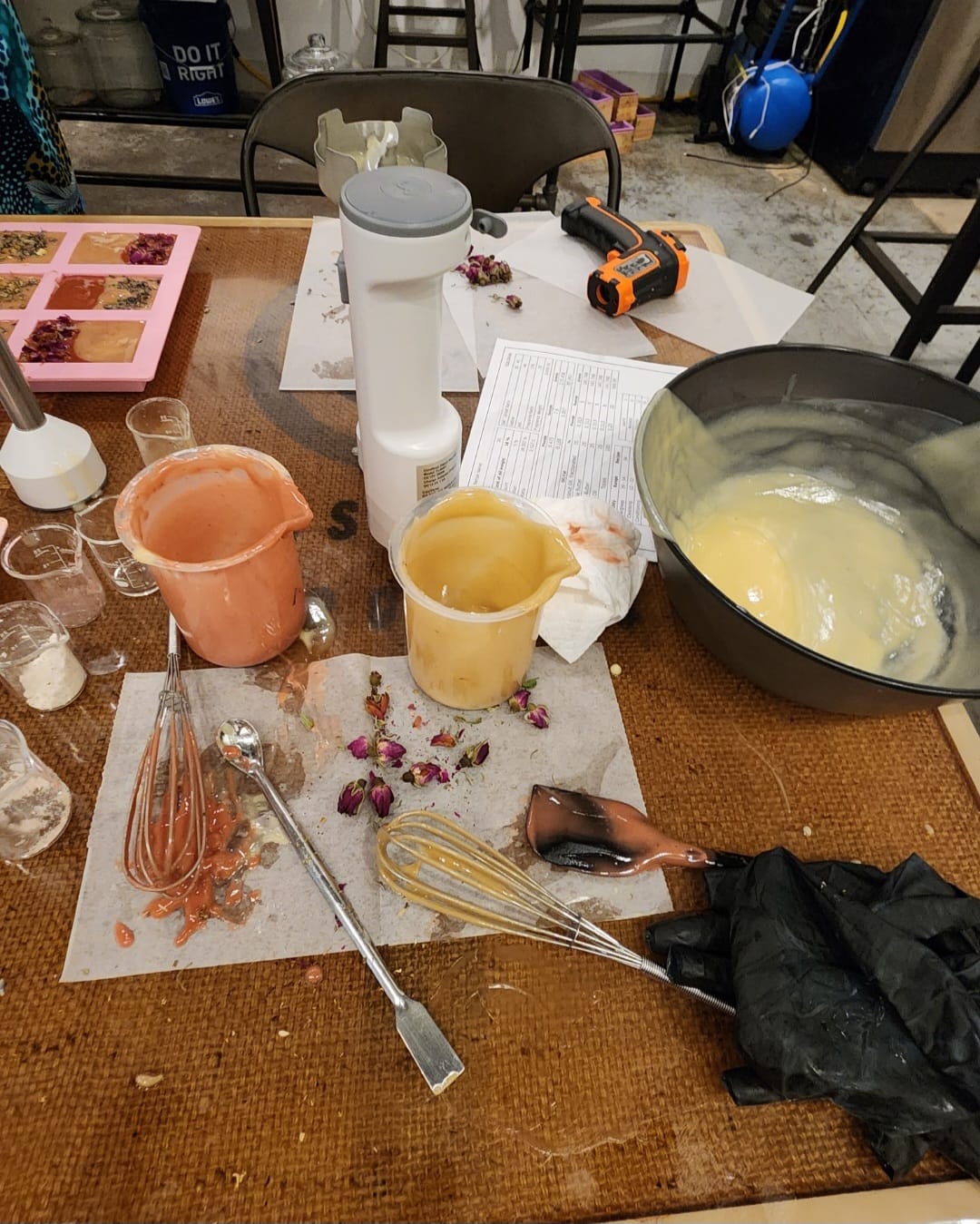 Customer photo review of Soap Making Class: Cold Process