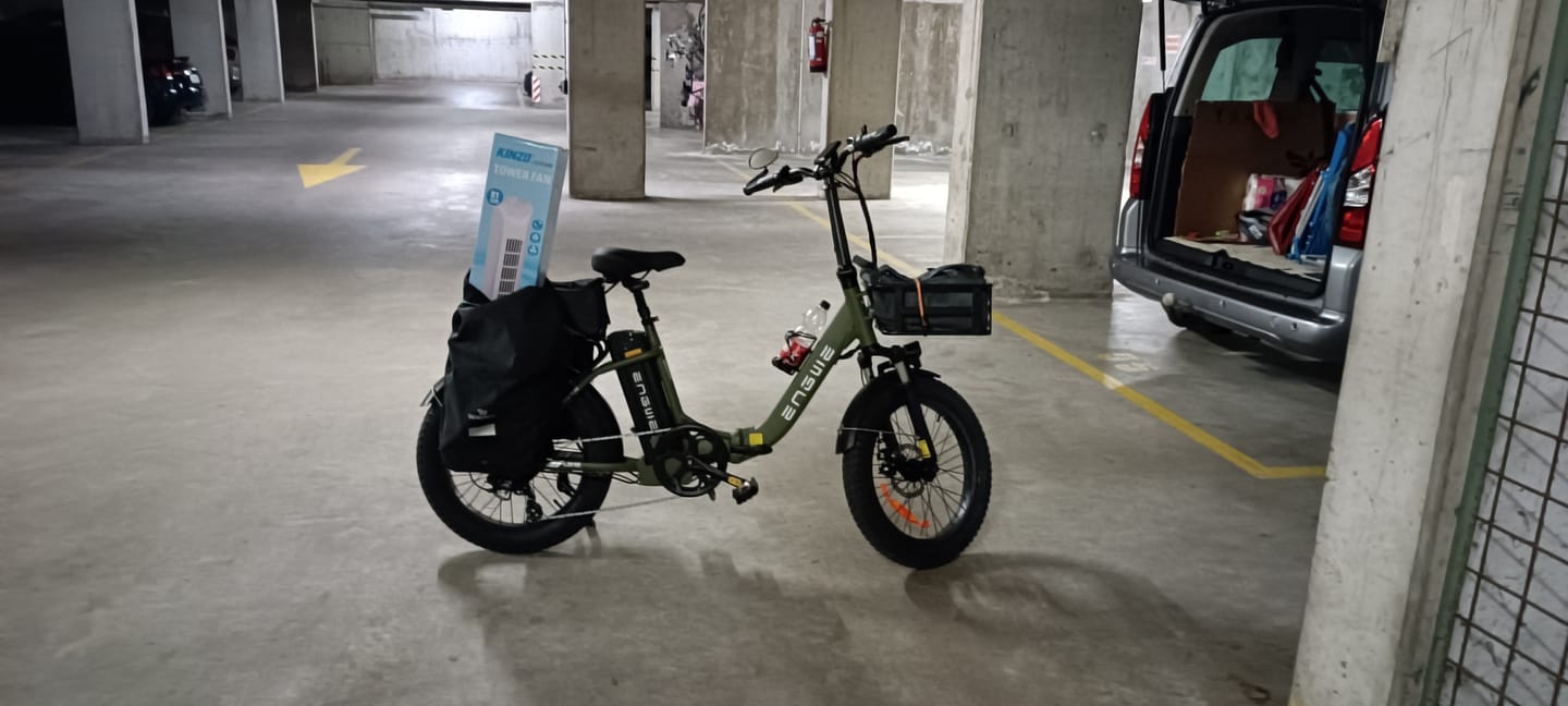 Customer photo review of 36V 15.6Ah Lithium Battery For Engwe L20 SE Electric Bike