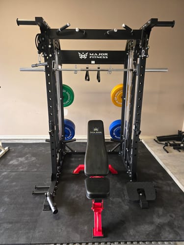 Customer photo review of MAJOR FITNESS All-In-One Home Gym Smith Machine Package Spirit B52