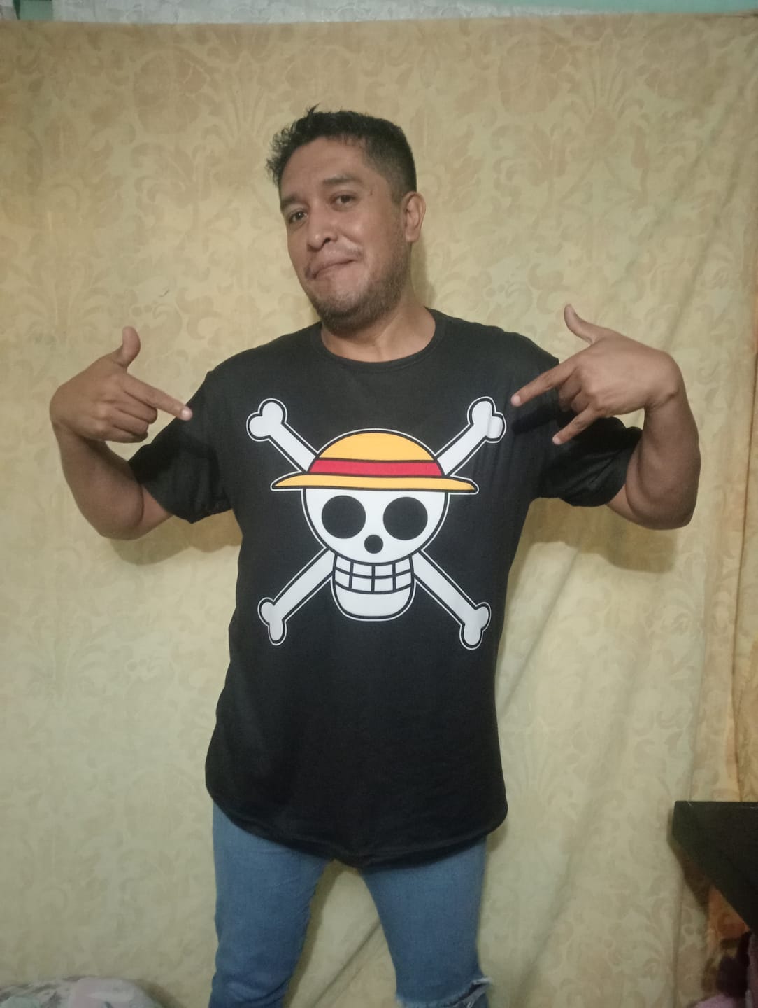 Customer photo review of Playera Pijama One Piece Mugiwara Oficial