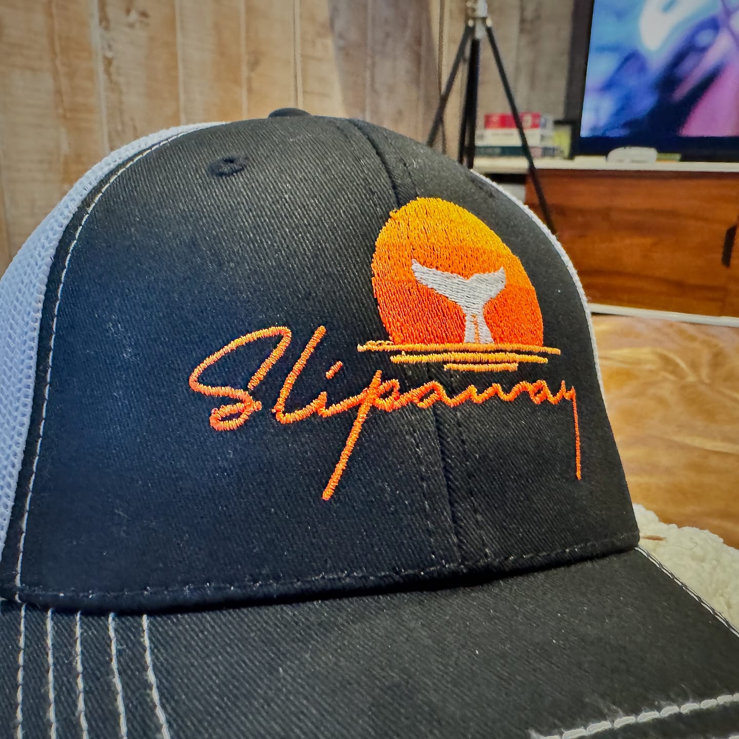 Customer photo review of Single Embroidered Hat- 6 Panel Low Profile Mesh Back Trucker Hat