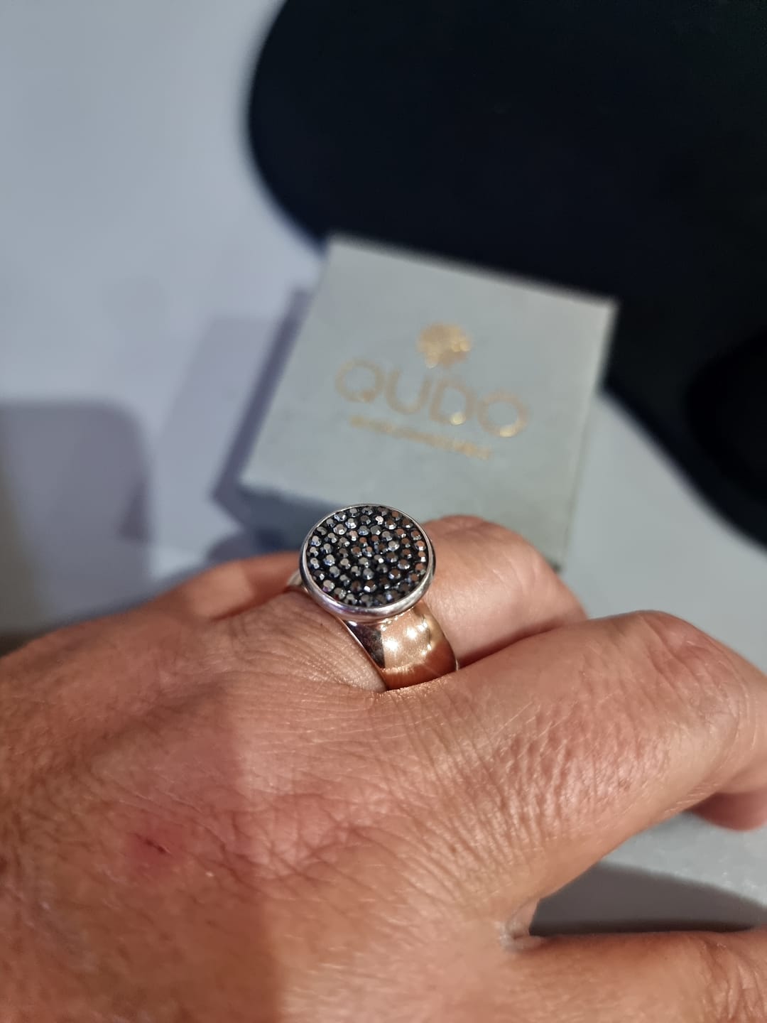 Customer photo review of Basic Ring Big in Rose Gold