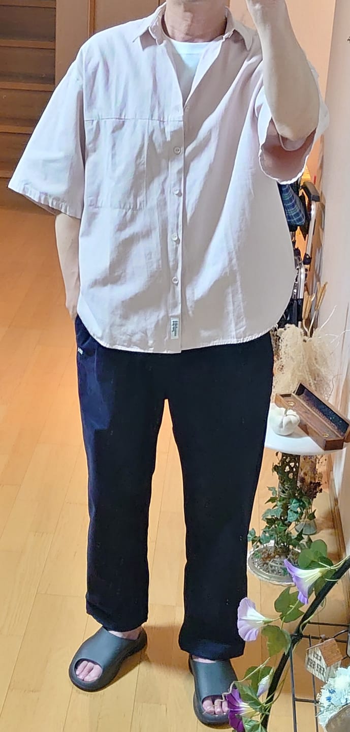 Customer photo review of レトロゆったりカジュアルイージーパンツ