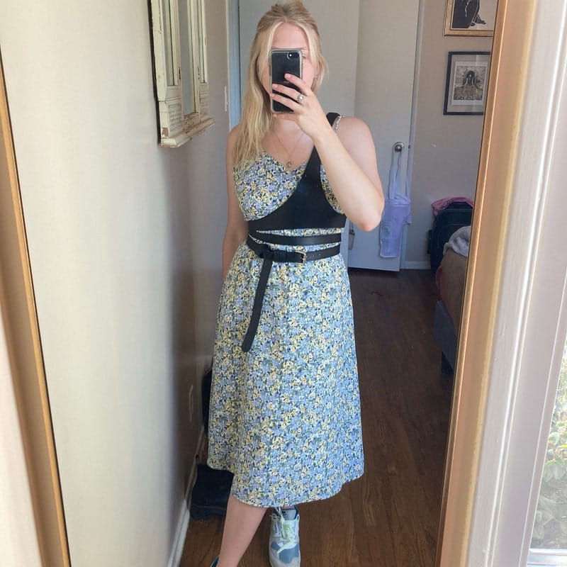 Customer photo review of Leather Harness with Shoulder Strap LIGNE