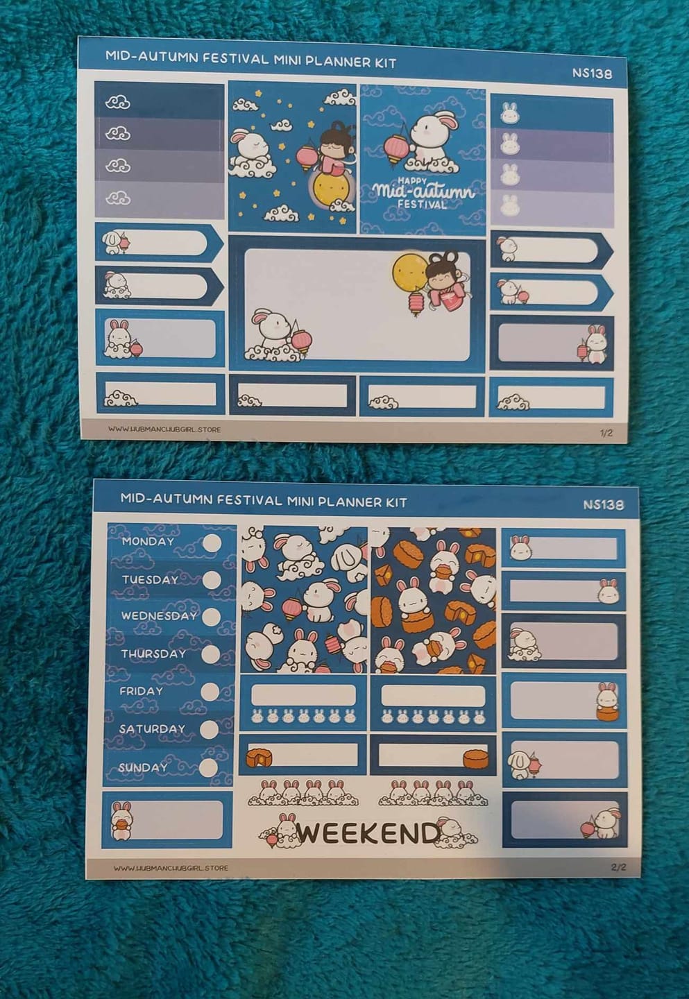 Customer photo review of Mid-Autumn Festival Mini Planner Kit (Set of 2)